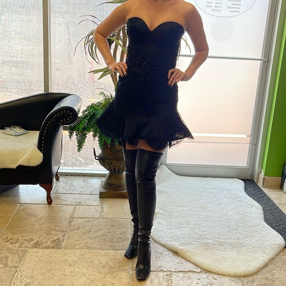 Jimmy Choo Mire 85 Over Knee Heeled Boot - Picture 5 of 7